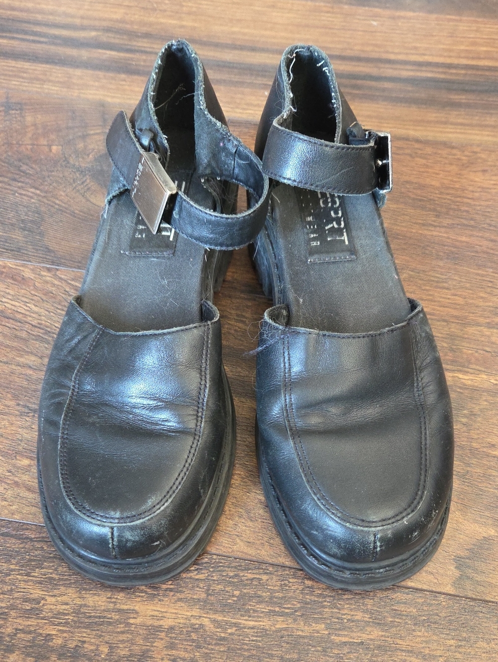 Vintage Womens Esprit Black Mary Jane Shoes